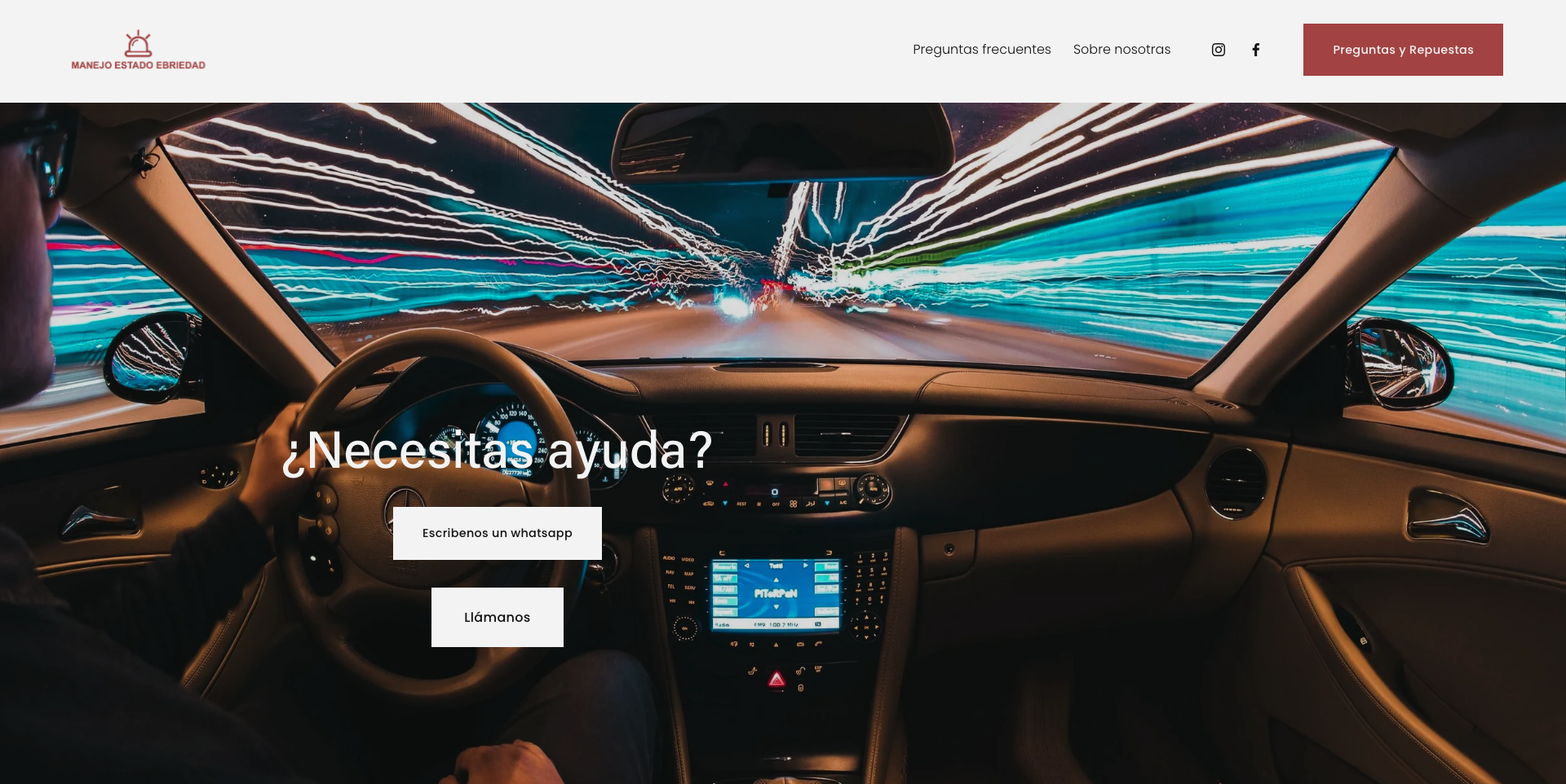 Manejo en estado de ebriedad